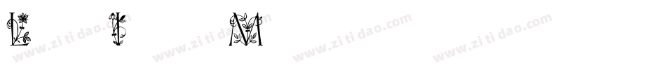 Lilith Initials Medium字体转换